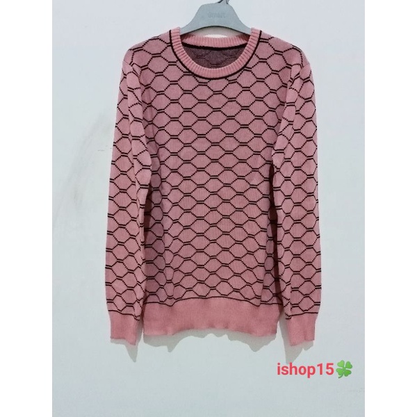 KNIT ATASAN BLOUSE KAOS RAJUT HOJAS IMPORT