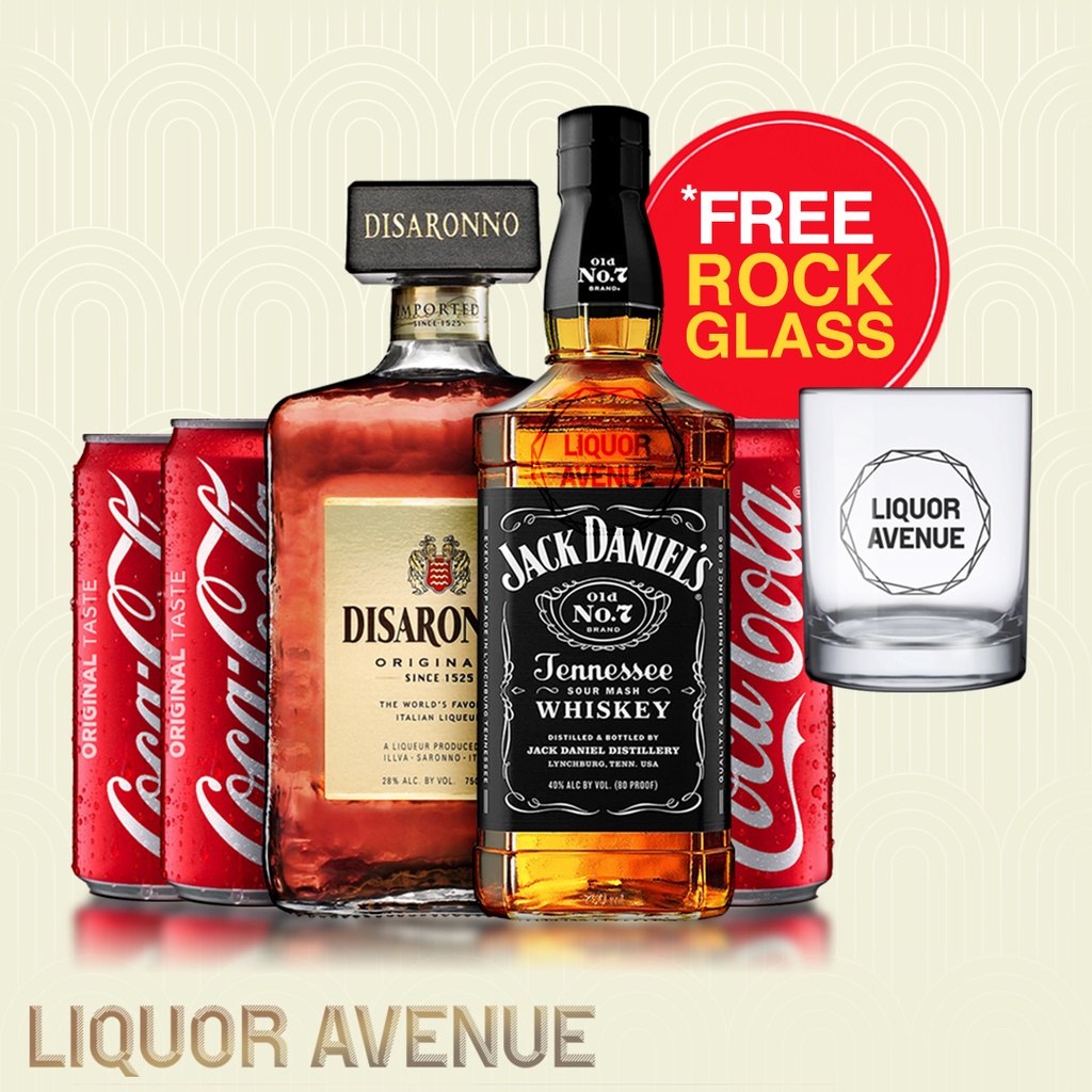 Jual Godfather No.7 ( Jack Daniels, Amaretto Disaronno, 3 Can Coca Cola ) Shopee Indonesia