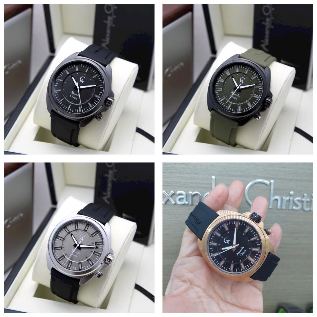 Jam Tangan Pria AC Alexandre Christie 8631 ORIGINAL - Tali Karet