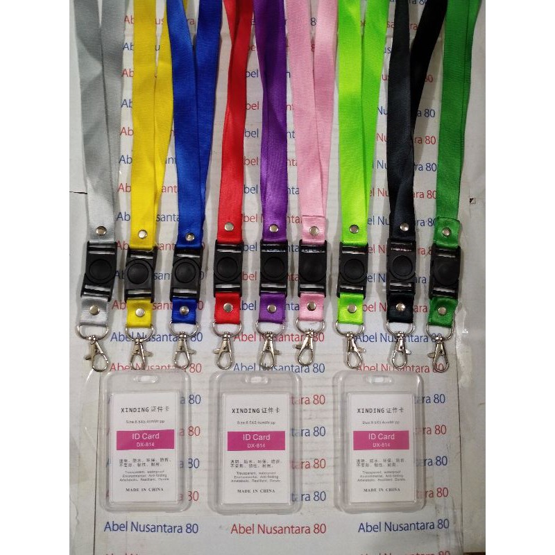 

Paket tali id setofer 2cm + frame id card tutup bening