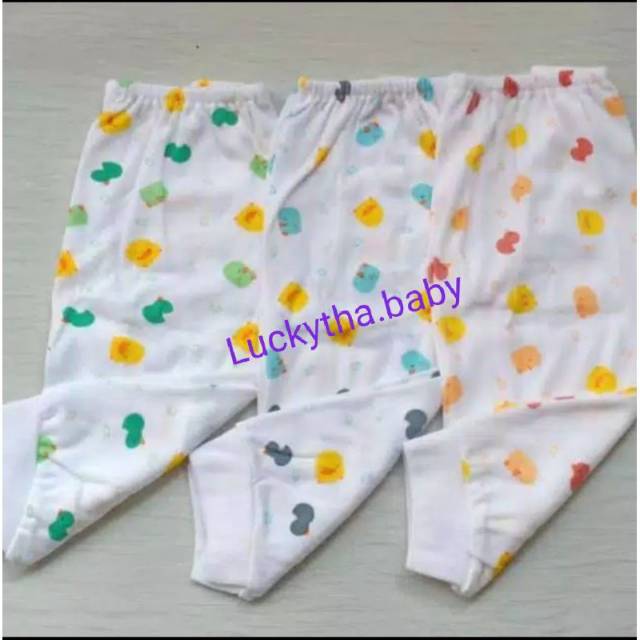 3PCS_celana panjang bAYI SHANKUSEN DUCK SIZE NEW BORN / CELANA PANJANG BAYI MOTIF BEBEK