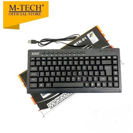 ITSTORE M-Tech Original Keyboard PC Laptop Mini Multimedia MTK 01 / MTK-01 / MTK01 USB MTECH