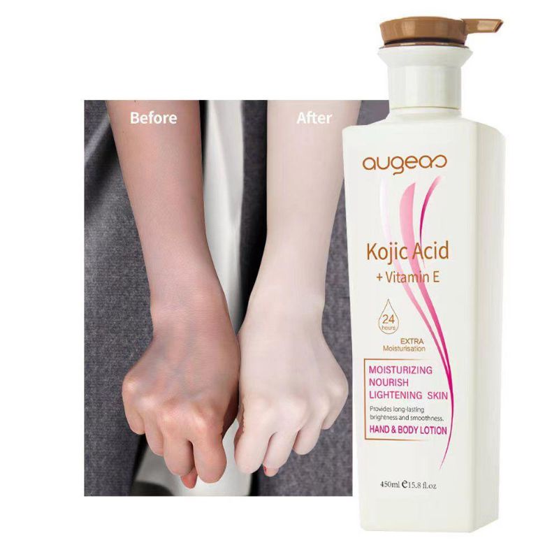 Jual AUGEAS Hand & Body Lotion with Kojic Acid + Vitamin E 750ml