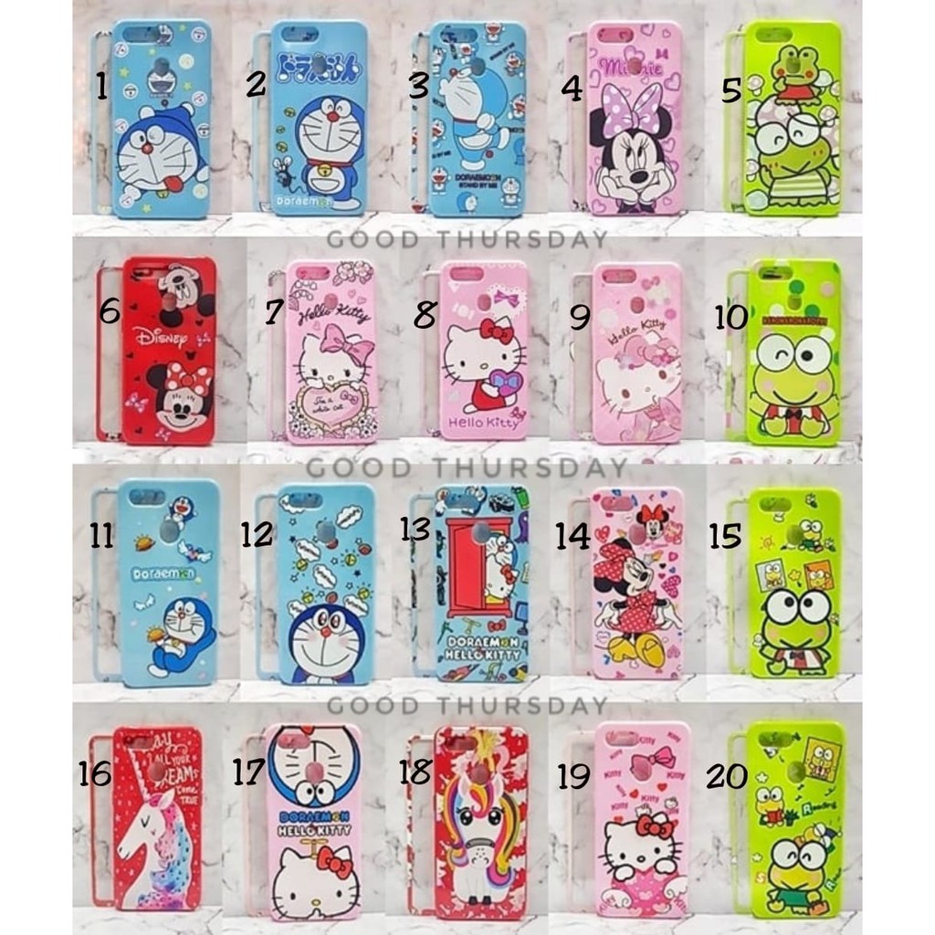Case Jelly Double Doll 3D Disney Tempered Oppo F1s A59 F5 A83