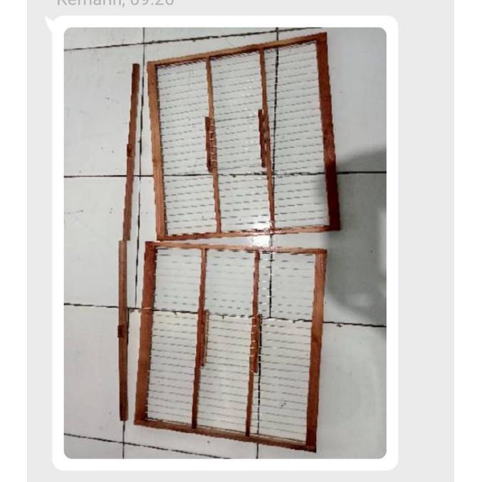 Frame Depan Box Ternak Kenari & Finch