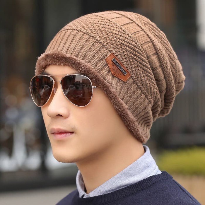 Topi Kupluk Musim dingin dewasa unisexWinter beanie hat women men