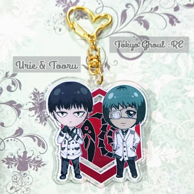 Gantungan kunci tokyo ghoul re bening haise kaneki ken tooru urie juuzou shuzuya anime keychain