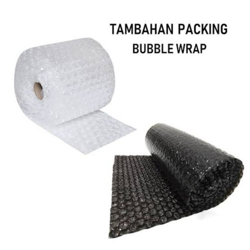 Tambahan packing extra bubble wrap atau kardus