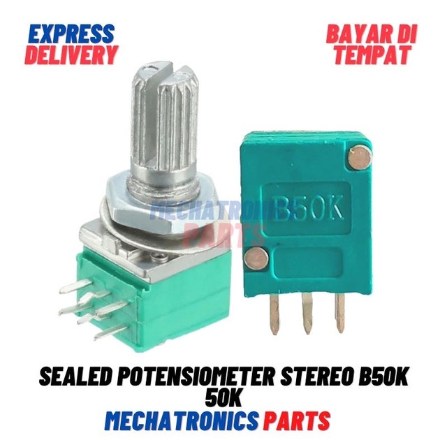 [5783] Sealed Potentiometer Potensiometer potensio Stereo B50K 50K