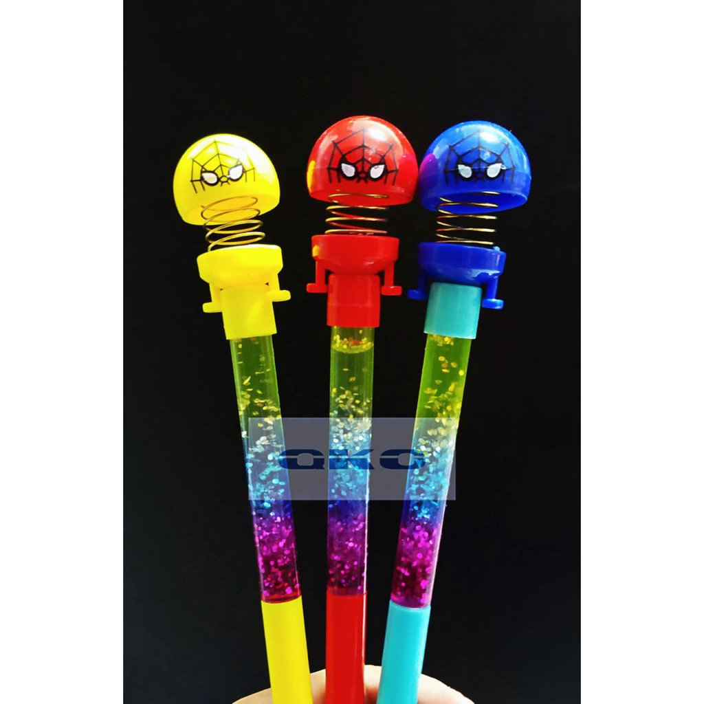 

Pen Gel Bentuk Spring / Per Spiderman Glitter A8032 1Pcs