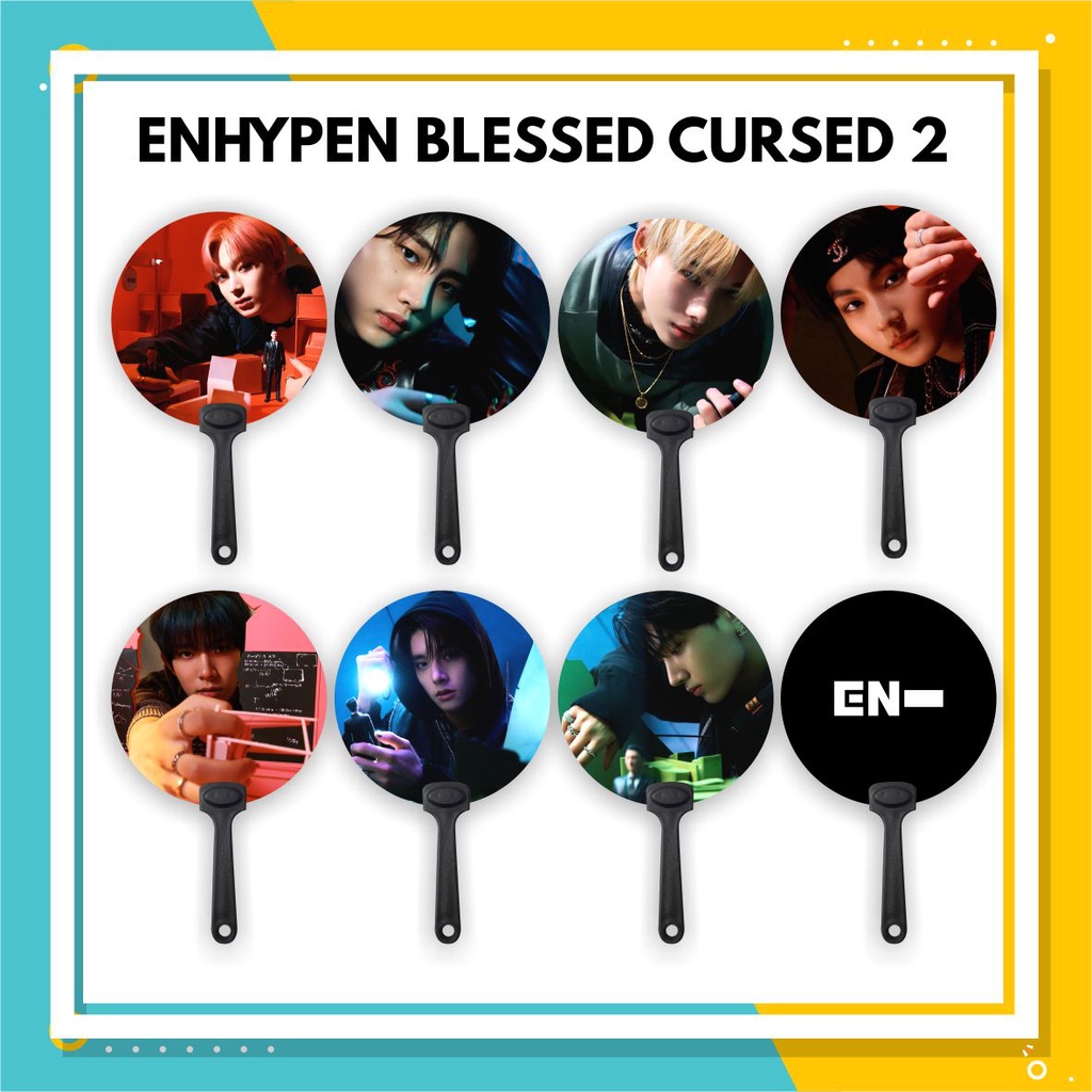 (READY STOCK) KIPAS TANGAN HANDFAN ENHYPEN BLESSED CURSED 2 - SOUVENIR KPOP MURAH UNOFFICIAL