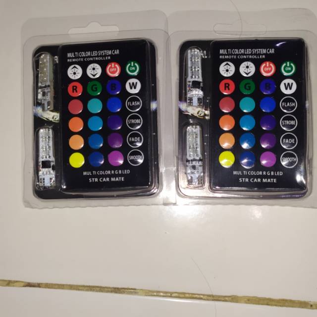 lampu senja led rgb remot