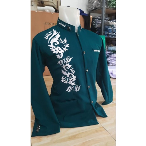 jasko dewasa hijau botol bordir