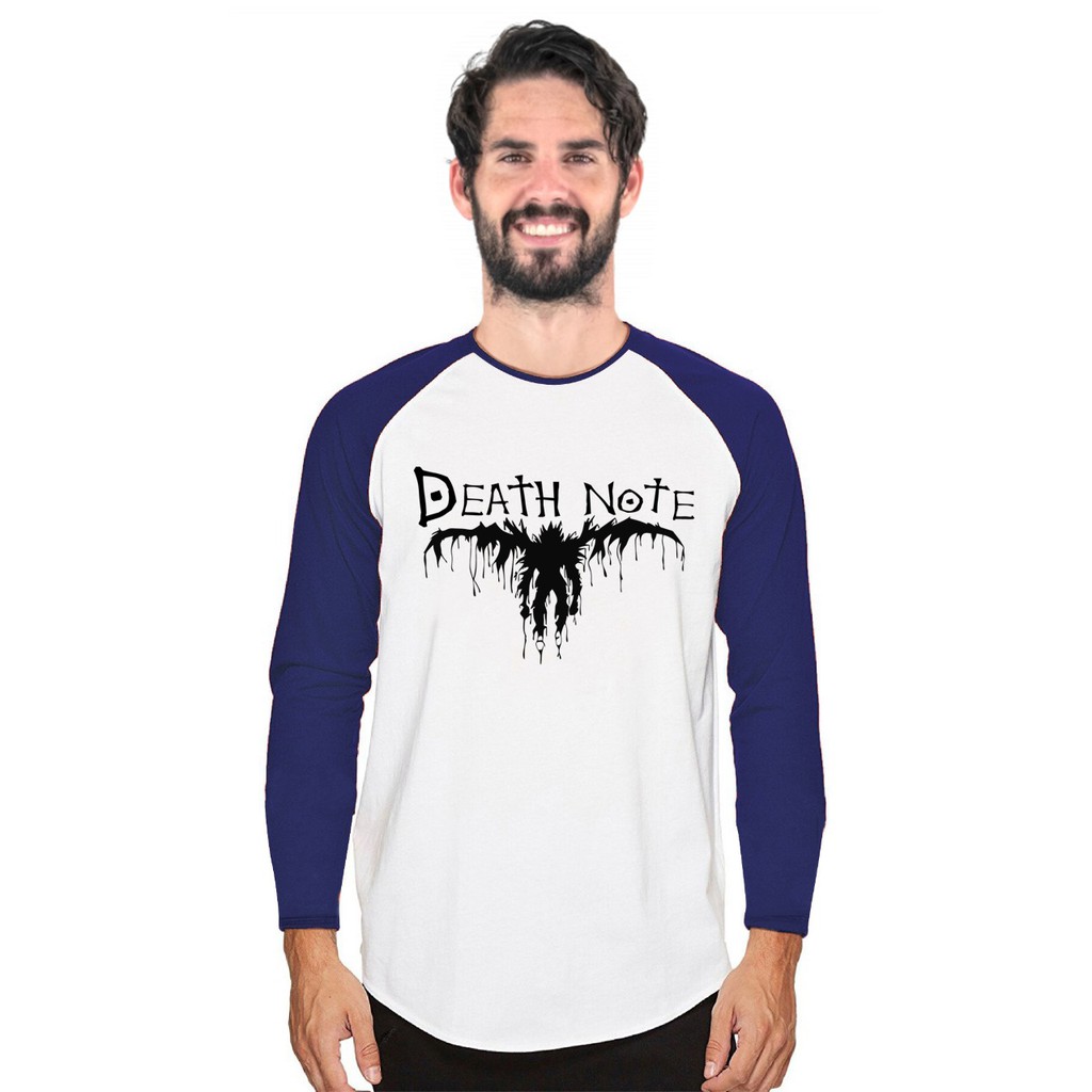 Myco Kaos Raglan | Death Note | lengan panjang | Kaos Pria | Ukuran M - L - XL - XXL