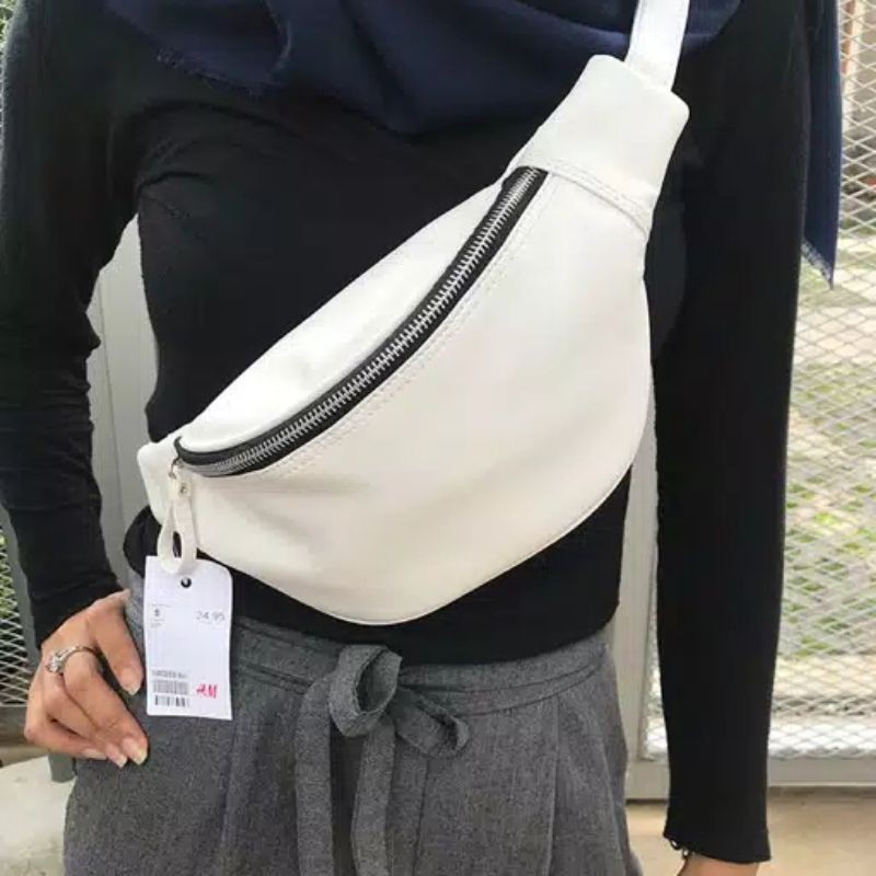 HNM basic waisbag free dusbag waistbag cewek kulit wanita /selempang pinggang