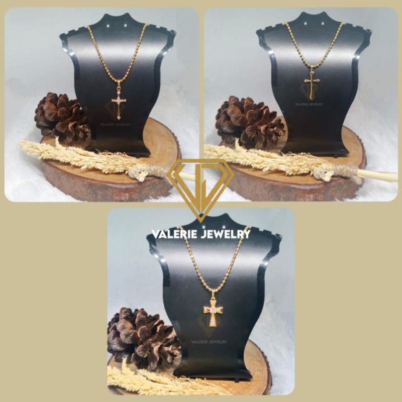 KALUNG LIONTIN SALIB KECIL GOLD