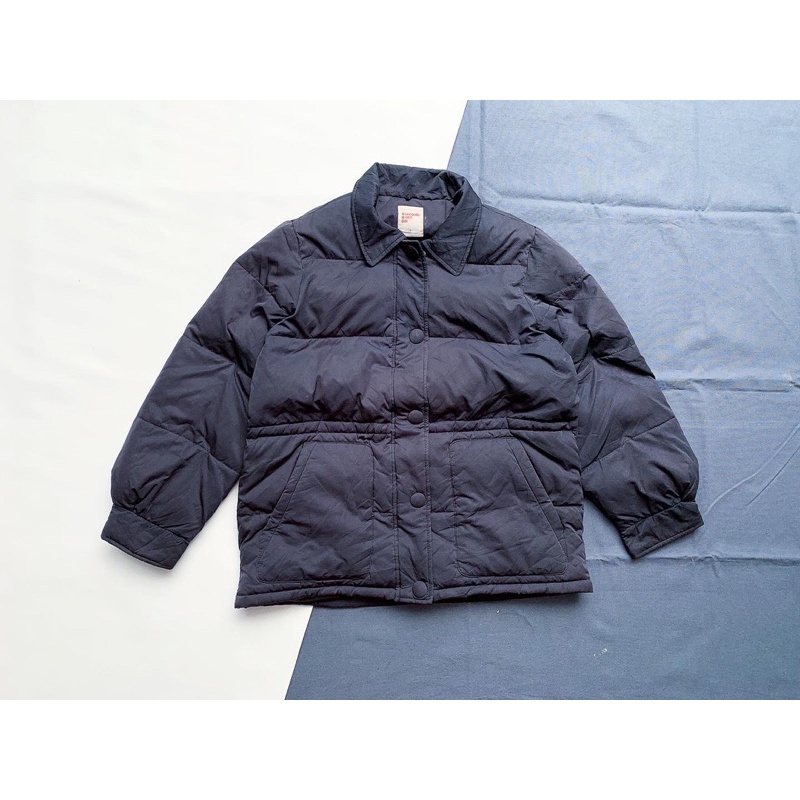 PUFFER JACKET “8seconds” GELEMBUNG DARK NAVY Size M/L (notbulang/varisty/wol/wool/thrift/second/gele