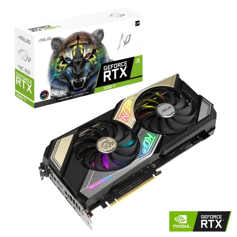 VGA ASUS KO RTX 3060 TI V2 OC Edition 8GB GDDR6