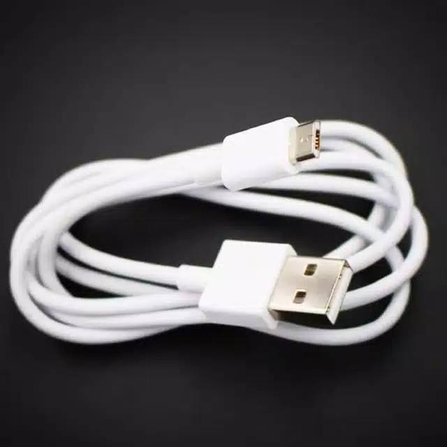KABEL DATA XIAOMI MICRO ORIGINAL TAM 100% 2A COPOTAN CABLE CHARGING / Data WHITE  ASLI