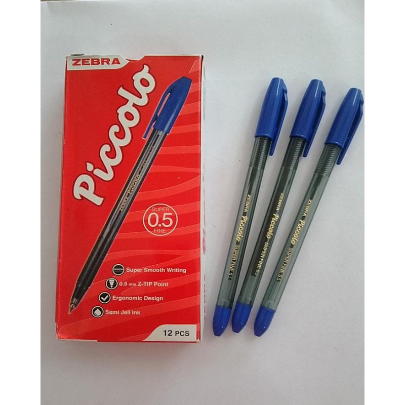 

Pulpen Ballpoint Zebra Piccolo 0.5mm Biru