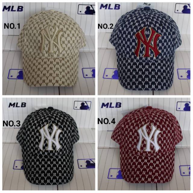 Topi Ny Monogram ORIGINAL KOREA / Topi Ny MLB With PAPERBAG AND BOX