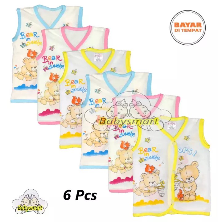 Babysmart - MELODY ... 6 pcs MIX Baju Bayi Buntung /Newborn umur 0-3 bulan