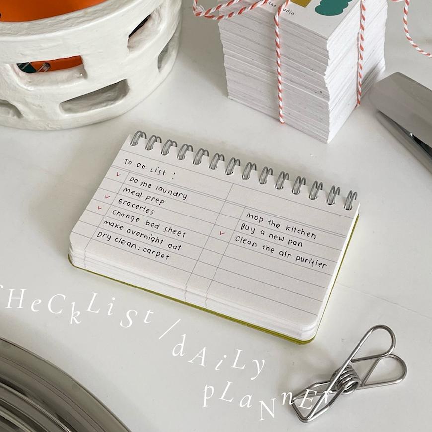 

Update Khusus Ring Notepad Palette Collection - Weekly Planner/Checklist/To Do List/Daily Planner/Ideas/Plain/Blank