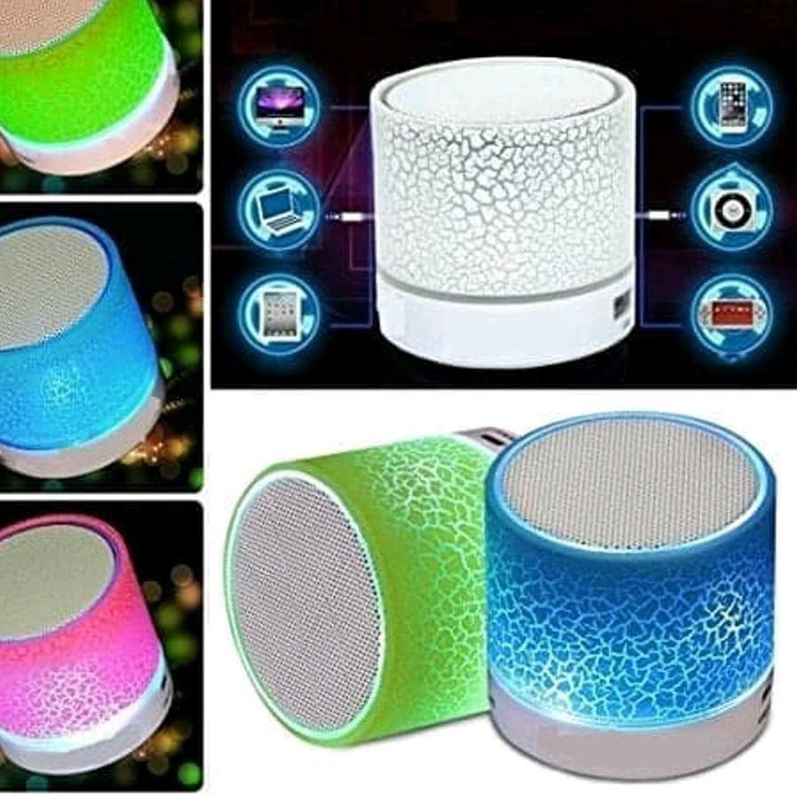 Speaker Mini Retak Glow LIGHT RGB FULL COLOUR LED