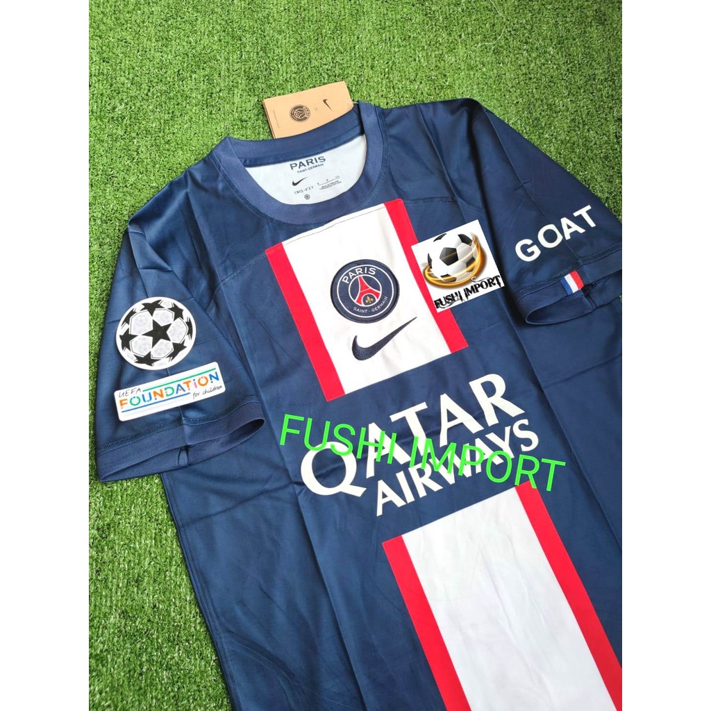 Jersey Baju Bola PSG Home Full Patch 2022 2023 Grade Ori