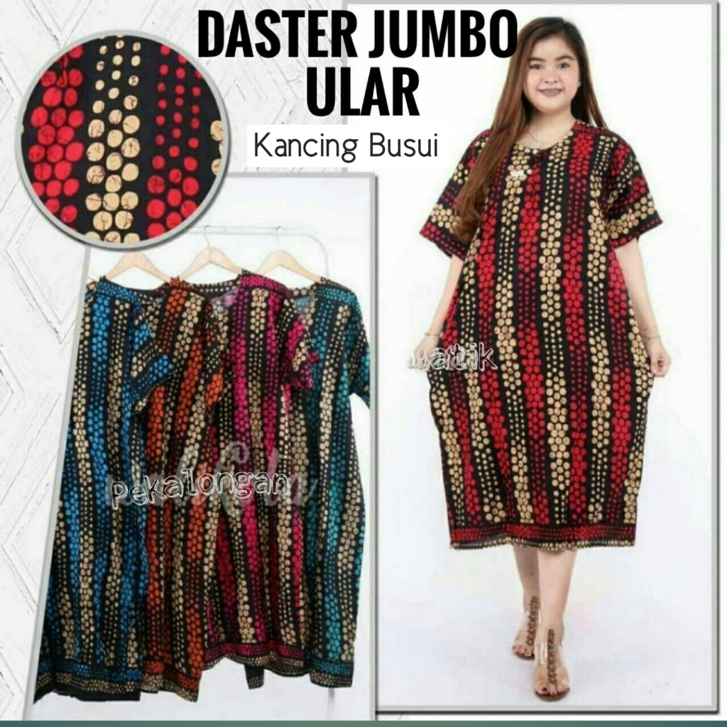 Daster Jumbo Murah - Motif Ular - Daster Garis