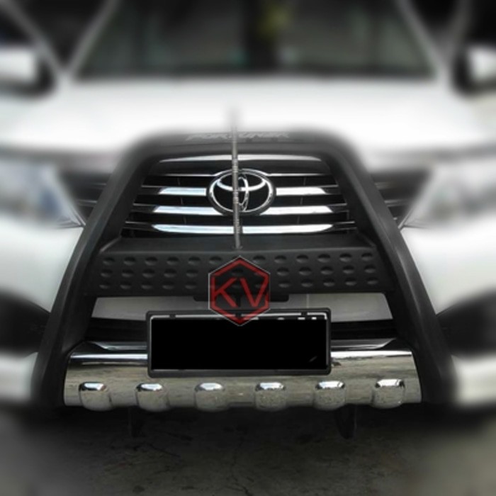 Front Bumper Guard / Tanduk Depan Innova [Plat Chrome] | Kikim Variasi