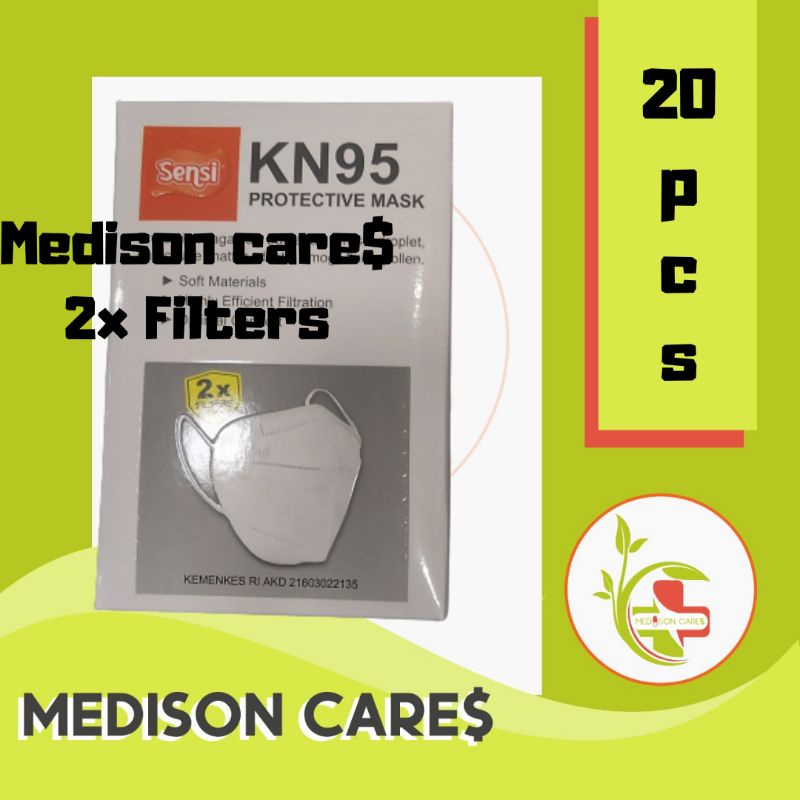 sensi masker kn95 2x filters NEW | isi 20 pcs KN95