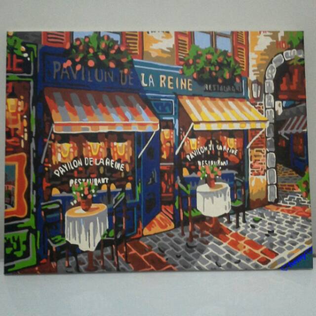 LUKISAN "TOKO PARIS" | Art | Lukisan Tangan | Hiasan Kamar | Hiasan Lukisan