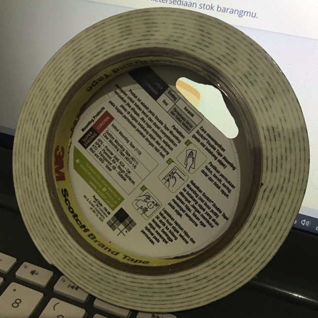 

Lucu Scotch Indoor 3M Mounting Tape 3.5Kg 12Mm X 3M Double Tape 3M Strong Gilaa!!!