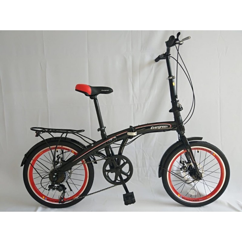 Khusus Expedisi Sepeda Lipat Evergreen 20 Double Discbrake Cakram Import Taiwan bisa COD gudang foldingbike-3
