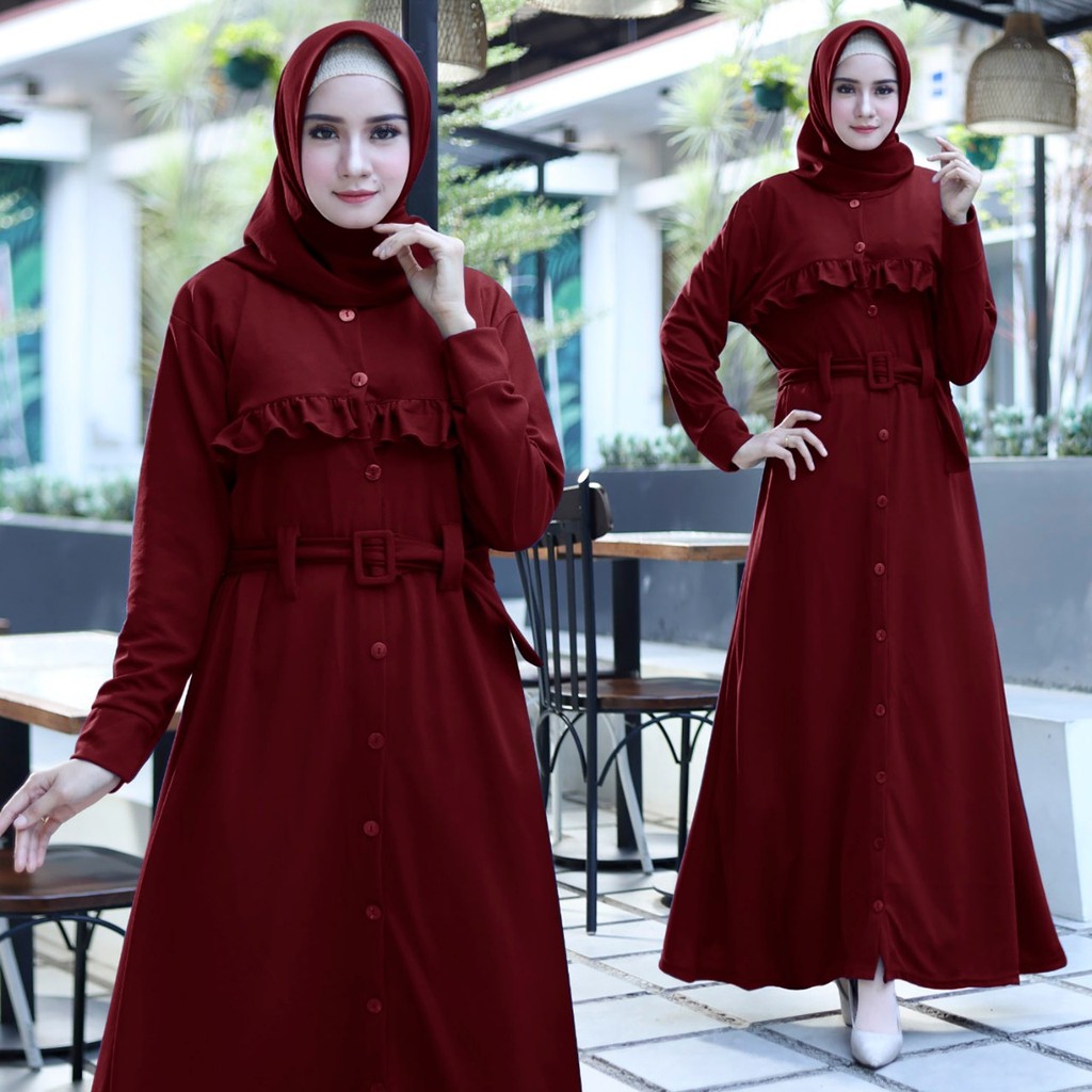 B04 MAXI LAYORA Bahan voxy premium melar banget fit to XXL LD110cm P138cm