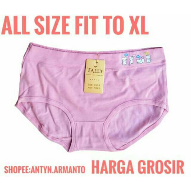 celana dalam wanita dewasa cd katun grosir murah tally 860 all size fit to XL