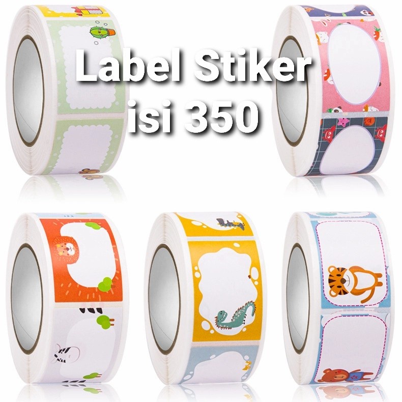 Sticker Thank You Label isi 350 Cutting Stiker Label Nama Buku Anak