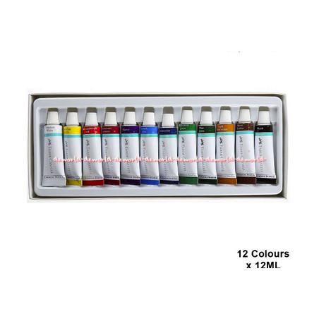 Faber Castell Oil Colour Olfarben 12Colour Cat Minyak Faber Castel