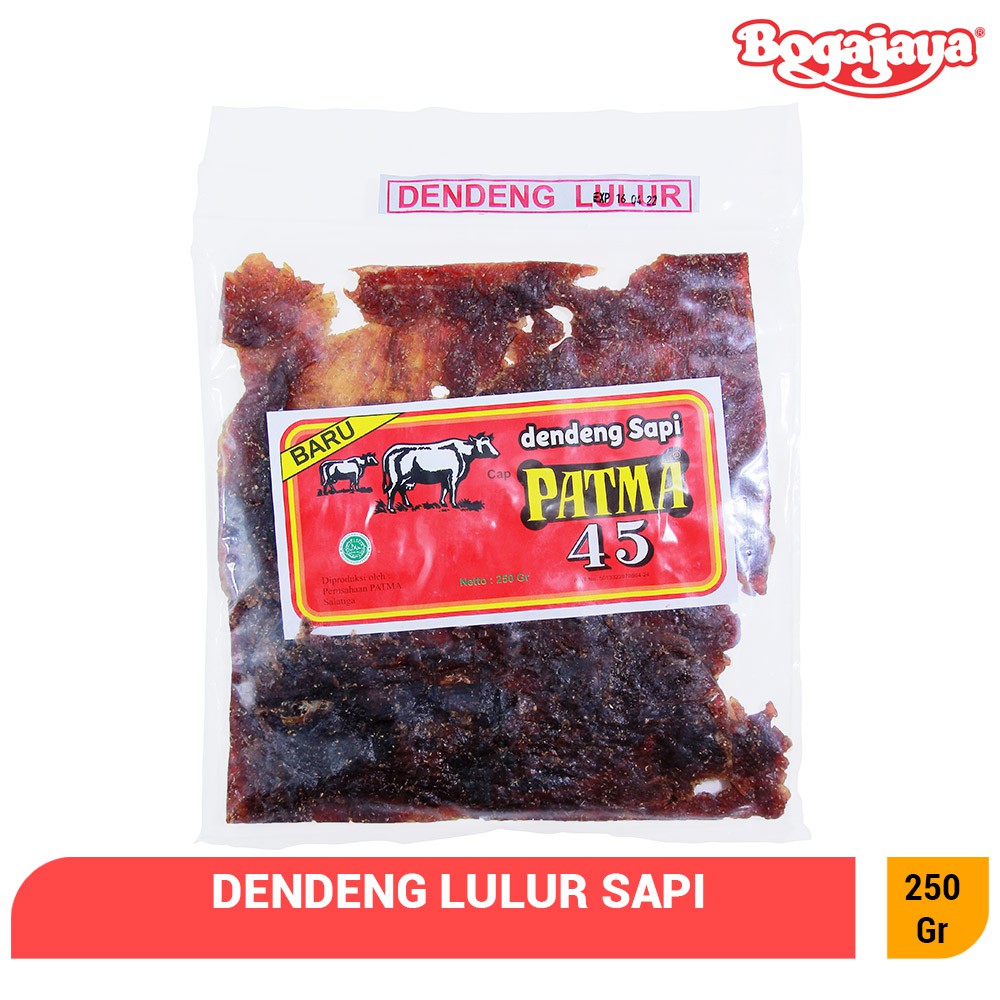 

DENDENG SAPI PATMA 45 250 GRAM / LAUK PAUK INSTAN SALATIGA