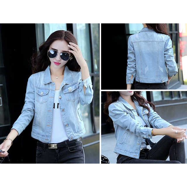 Jaket Jeans Zara Woman Claw Ripped