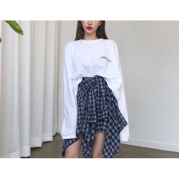 VW-DES2018-100 Rok Flare Ikat Kain Kotak Kotak