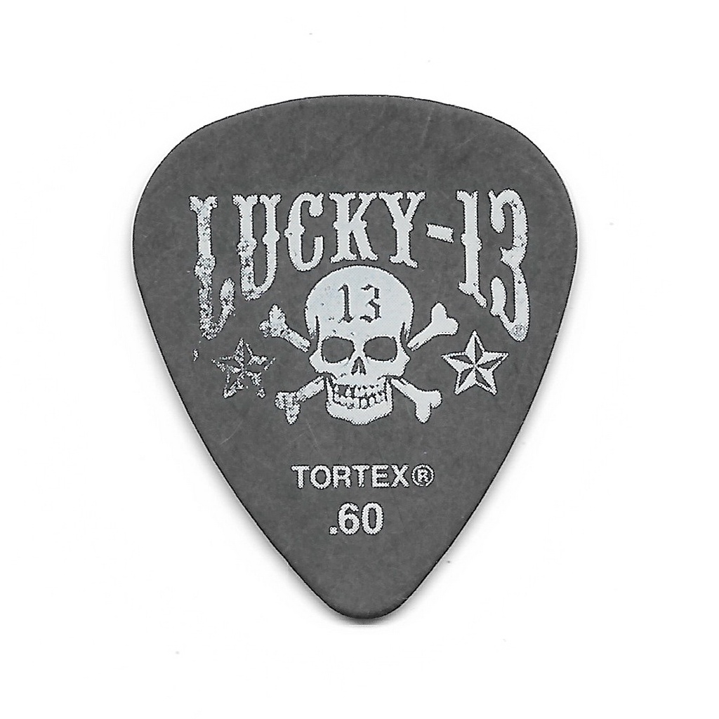 Jim Dunlop L13R060 Cafe 13 .60 mm Pick Gitar Lucky 13 Artist Series