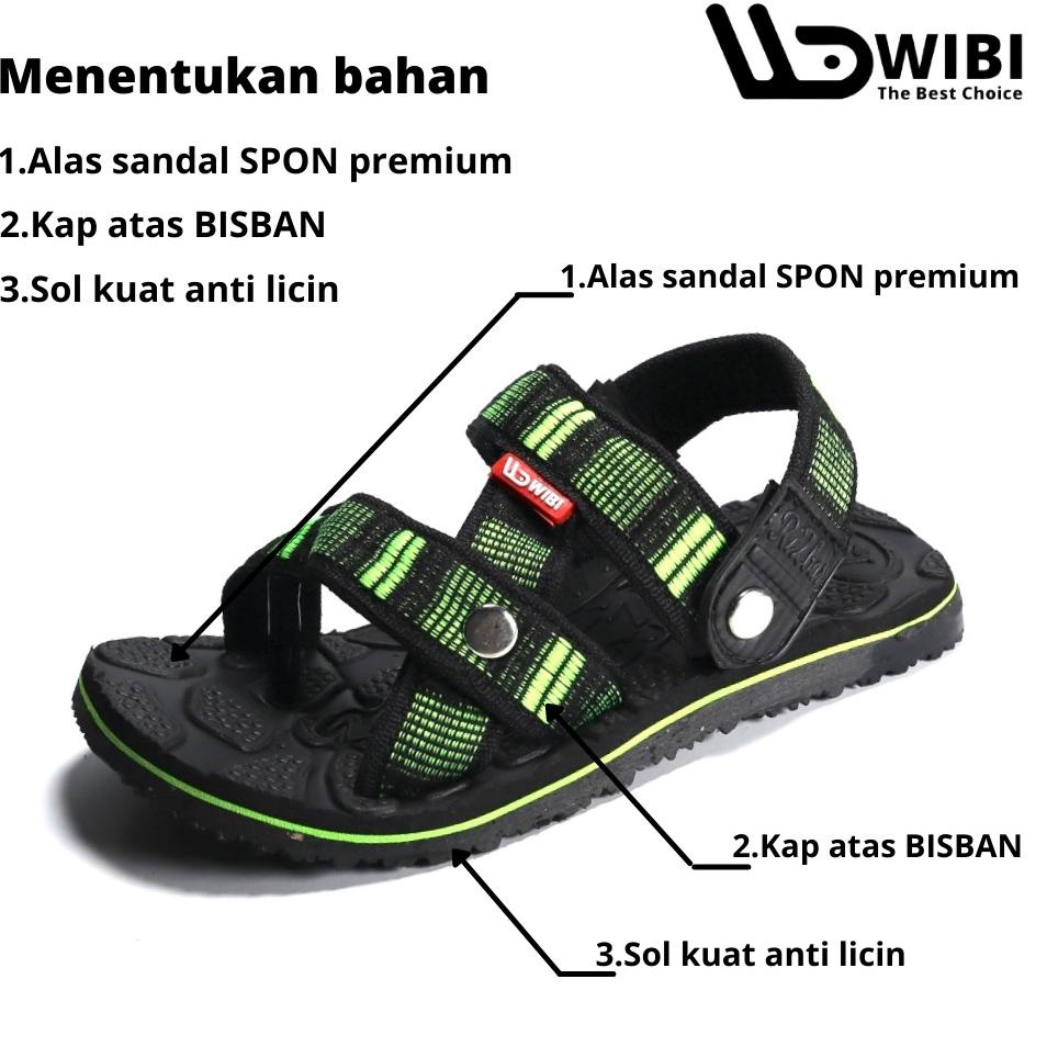 [KODE ZKILP] WIBI Sneakers Biru Slip On - Sepatu Sandal Sendal Gunung Anak Pria Wanita ADVENTURE OUT