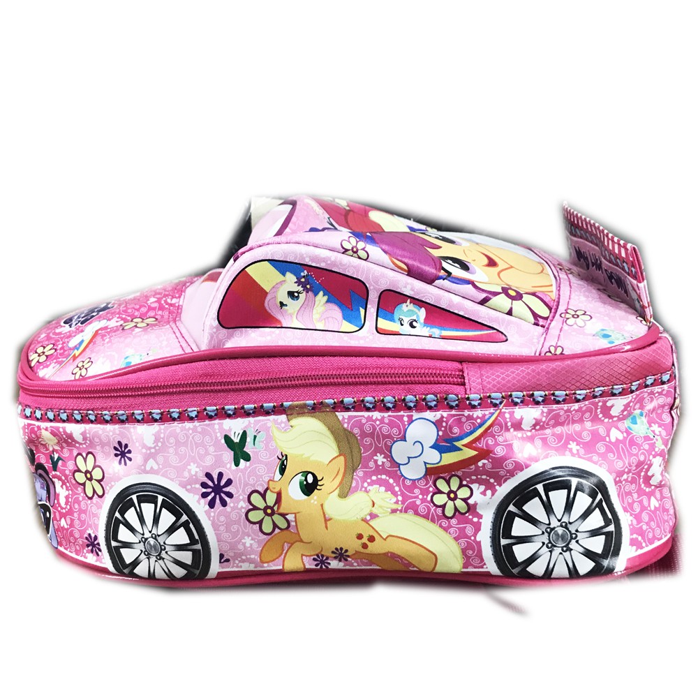 Tas Ransel Sekolah TK kuda pony pinke pie 3D On The Road Tas Mobil LB