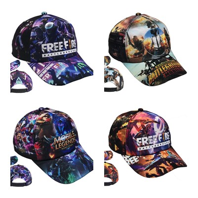 Topi Anak Topi anak anak Sablon Full Print Karakter Frefire, Mobile Legend LOL