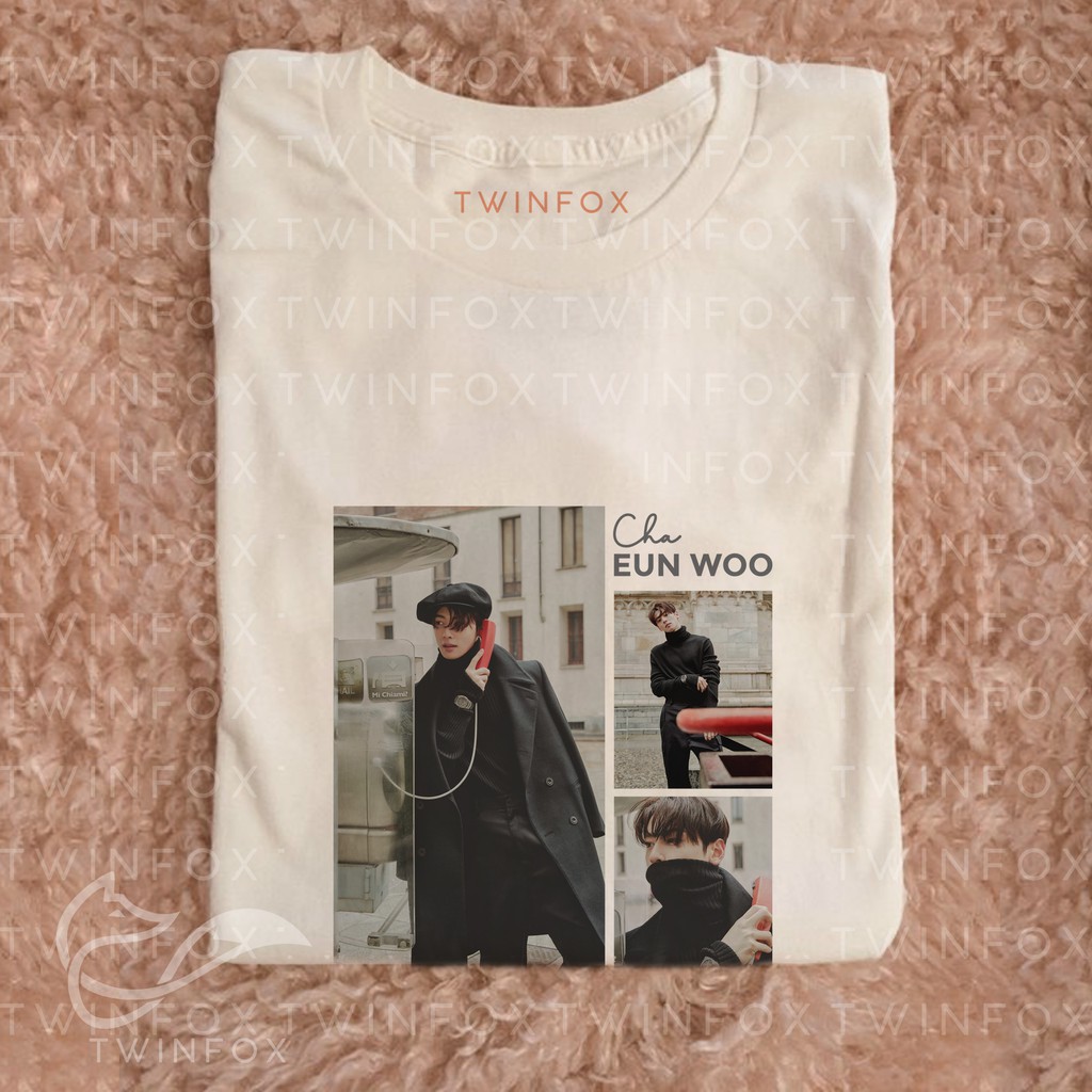 Kaos Kpop Unisex Cha Eun Woo Photo