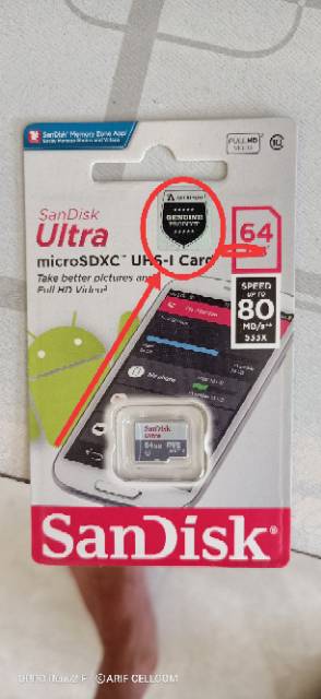 Memory sandisk ultra 64gb memory sandisk micro sd card 64 gb original garansi resmi