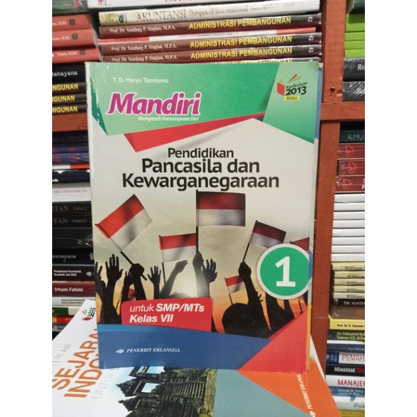 buku mandiri PPKN kelas 7 SMP Erlangga