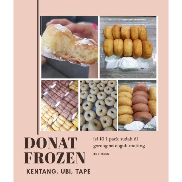 

DONAT KENTANG FROZEN ISI 10. TANPA PENGAWET. LEMBUT
